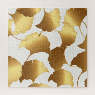 Ginkgo Gold: Luxus Vintages Design. Puzzle