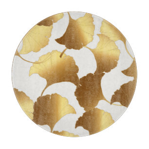 Ginkgo Gold: Luxus Vintages Design. Schneidebrett