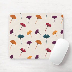 Ginkgo Leaf Muster Wasserfarbe Herbst Farben Mousepad