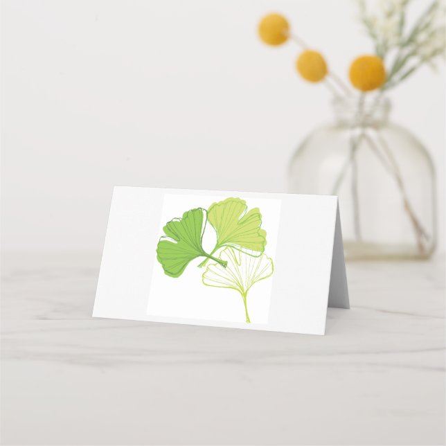 Ginkgo Leaf Platzkarte (Vorderseite)