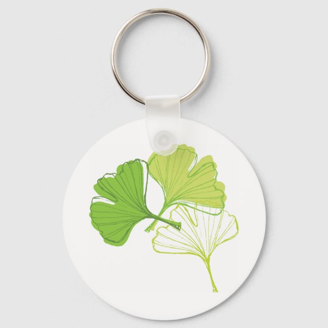 Ginkgo Leaf Schlüsselanhänger (Vorderseite)