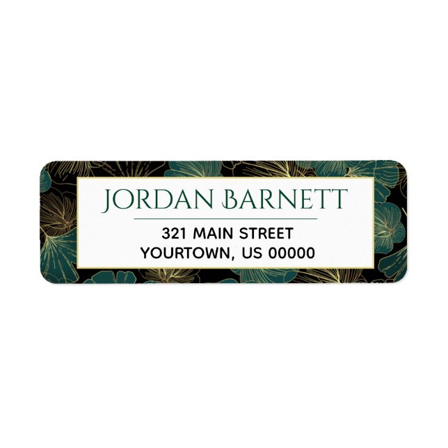 Ginkgo Leaf-Siegel für botanische Blätter (Vorne)