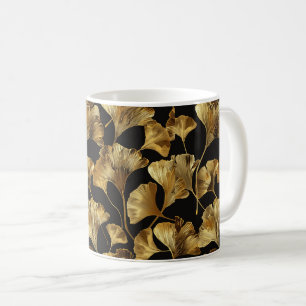 Ginkgo Nahtloses Blattmuster Kaffeetasse
