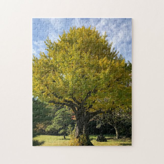 Ginkgo Tree of Golden Yellow Puzzle (Vertikal)