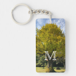 Ginkgo Tree of Golden Yellow Schlüsselanhänger