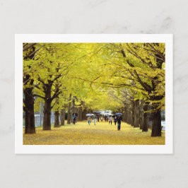 Ginkgo Trees: Showa Kinen Park, Tokio Postkarte