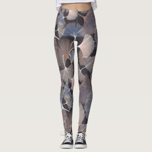 Ginkgo verlasse: elegantes natürliches Muster. Leggings