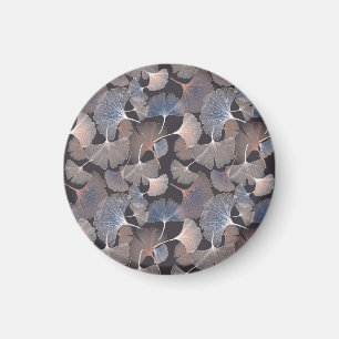 Ginkgo verlasse: elegantes natürliches Muster. Magnet