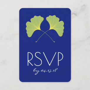 Ginkgo Verlasse Spring Green UAWG RSVP Karte