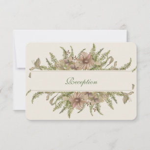 Ginkgo Watercolor Floral Wedding Card Einladung