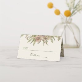 Ginkgo Watercolor Floral Wedding Platzkarte
