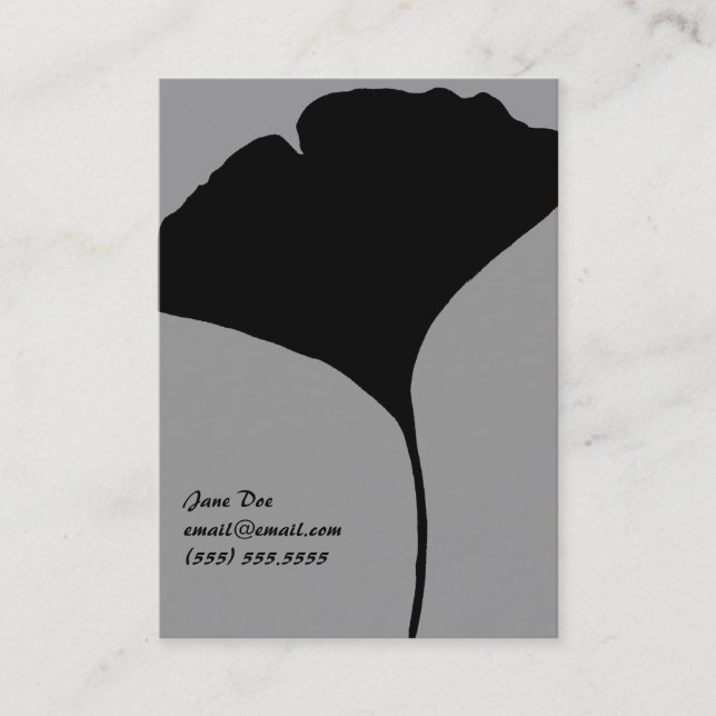 Ginko Blatt-Telefonkarte Telefonnummerkarte (Vorderseite)