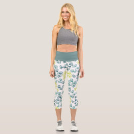 Ginkoblätter Capri Leggings