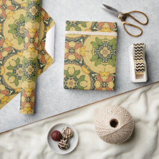 Ginkoblätter Geschenkpapier