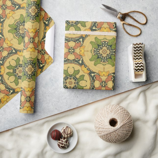 Ginkoblätter Geschenkpapier (Kunsthandwerk)