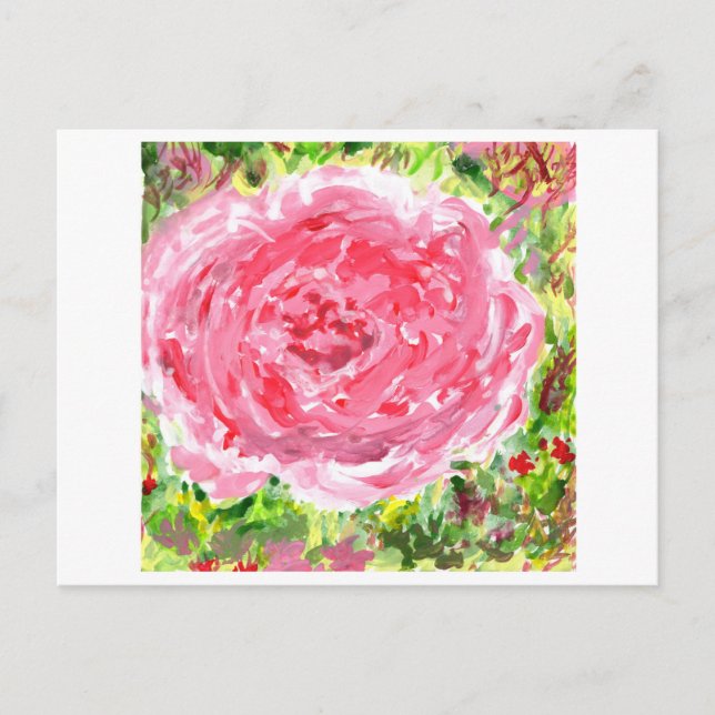 Ginormische Rose Postkarte (Vorderseite)