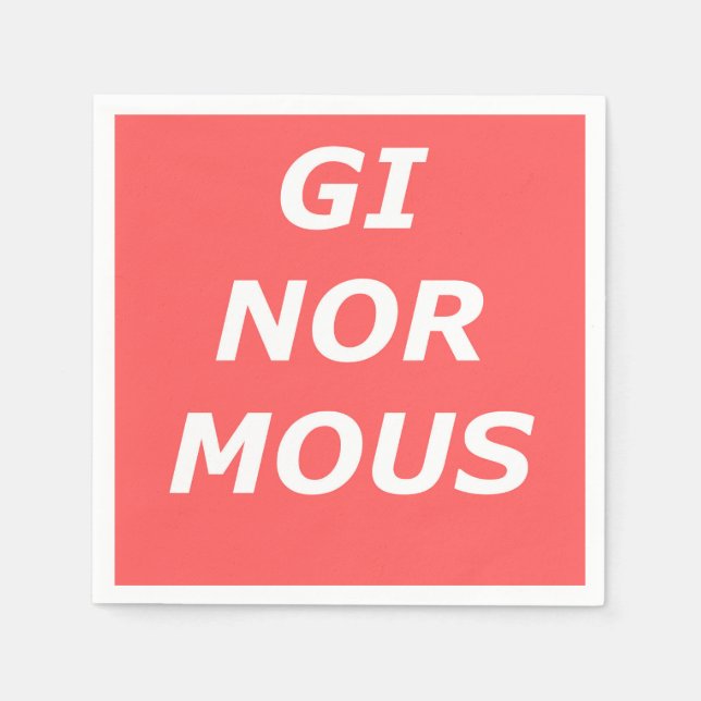 GINORMOUS Paper Napkins Serviette (Vorderseite)