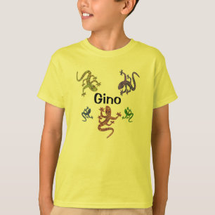 Ginosalamander-T - Shirt - 2 mit Seiten versehener