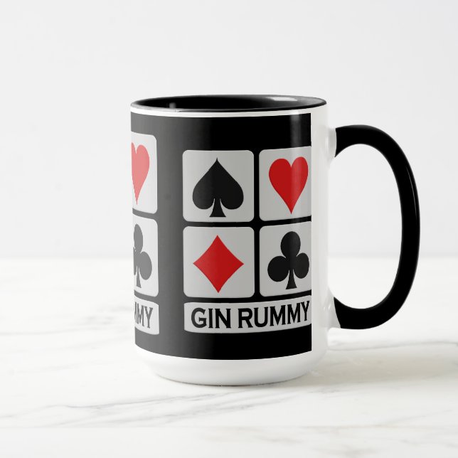 Ginrummy-Spieler-Tasse - wählen Sie Art u. Farbe Tasse (Rechts)