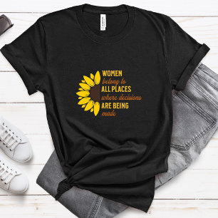 Ginsburg Ruth Bader RGB Sonnenblumengleichheit T-Shirt