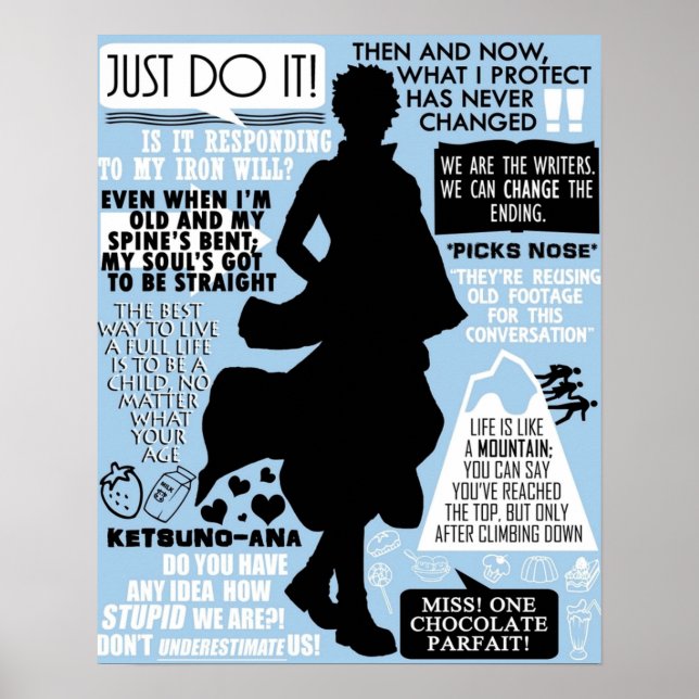 Gintama Sakata Gintoki Quotes Poster (Vorne)