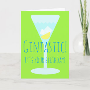 Gintastic Personalisiert Happy Geburtstagsgrüße Karte