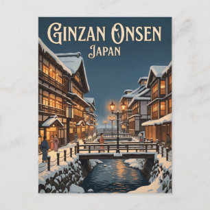 Ginzan Onsen Japan Postkarte