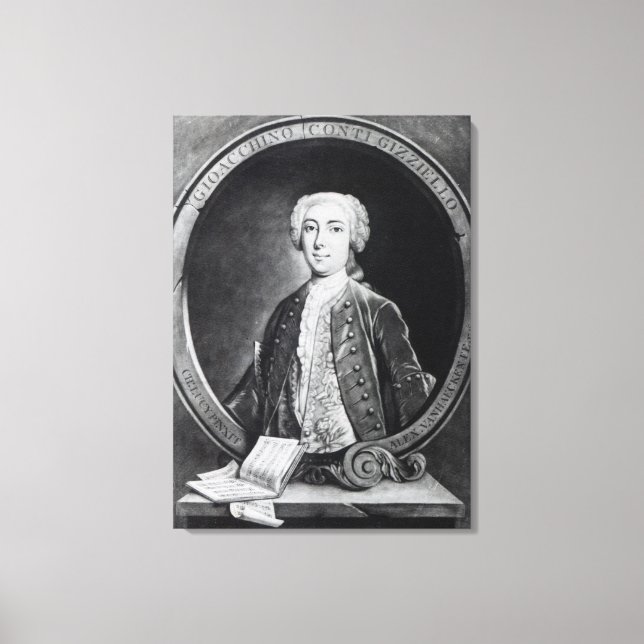 Gioacchino Conti, "Gizziello", Leinwanddruck (Vorderseite)