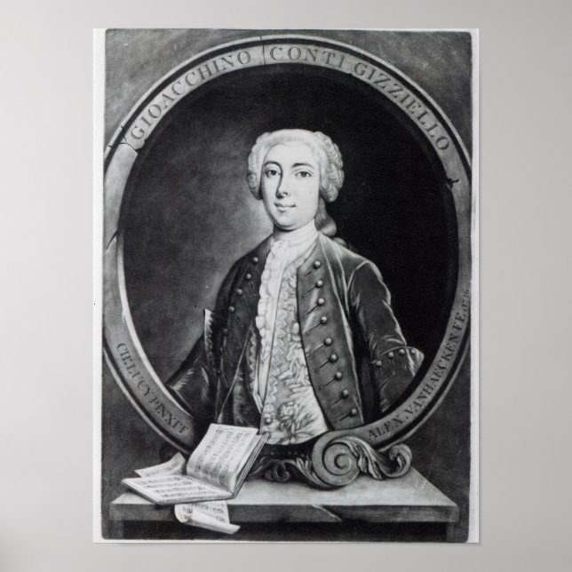 Gioacchino Conti, "Gizziello", Poster (Vorne)