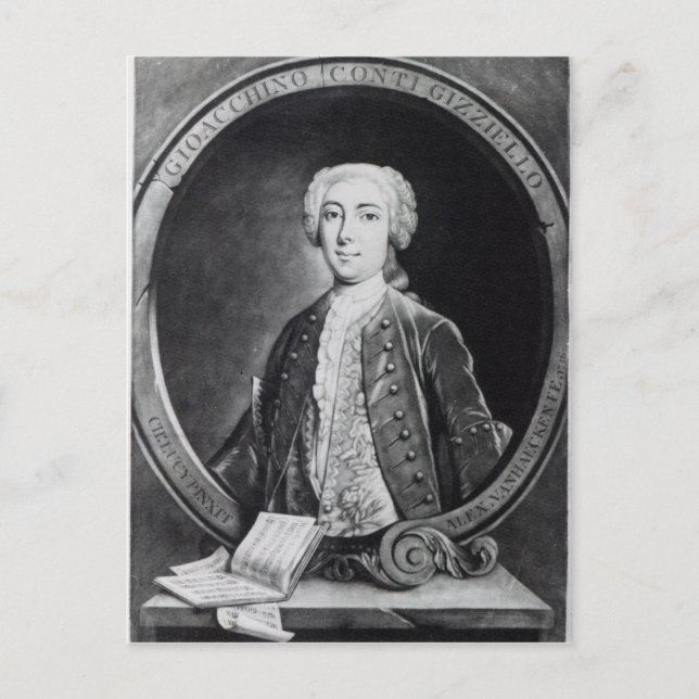 Gioacchino Conti, "Gizziello", Postkarte (Vorderseite)