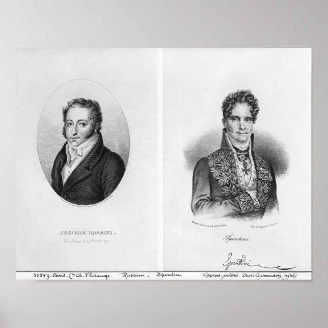 Gioacchino Rossini Gaspare Poster (Vorne)