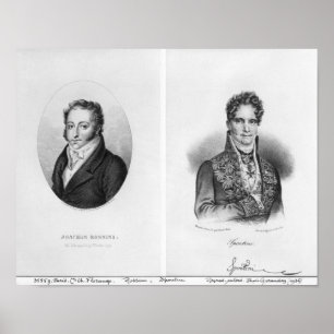 Gioacchino Rossini Gaspare vorbei graviert Poster