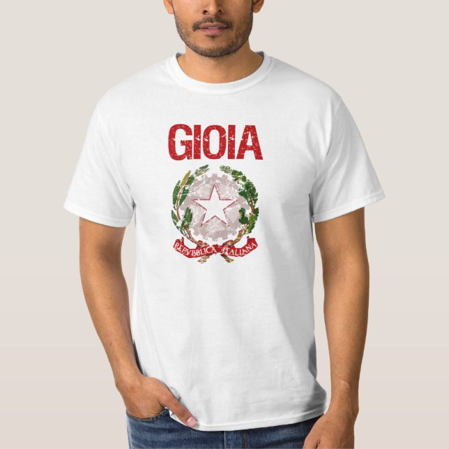 Gioia Italiener-Familienname T-Shirt (Vorderseite)
