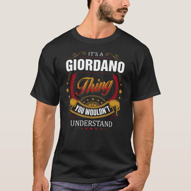 GIORDANO, was man nicht verstehen würde T-Shirt (Vorderseite)