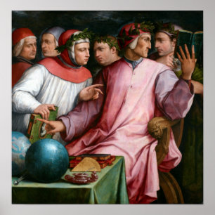Giorgio Vasari Six Toskanische Dichter Poster