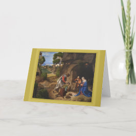 Giorgione Adoration der Hirten Feiertagskarte