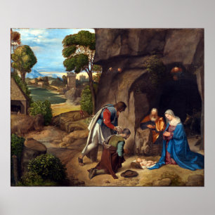Giorgione Adoration der Hirten Poster