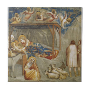 Giotto di Bondone Die Geburt Christi Fine Art Coll Fliese
