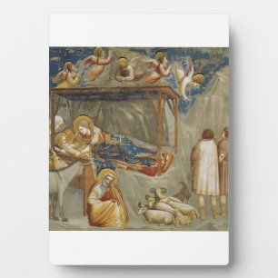 Giotto di Bondone Die Geburt Christi Fine Art Coll Fotoplatte