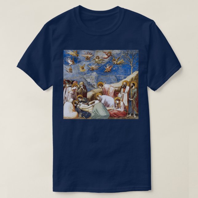 Giotto Lamentation Die Trauer um Christus T-Shirt (Design vorne)