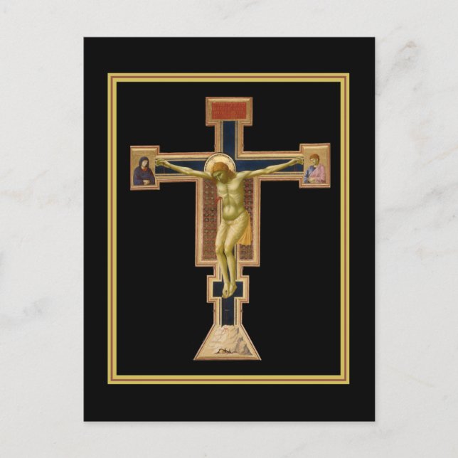 Giotto's Kruzifix 1290 - 1295 Postkarte (Vorderseite)