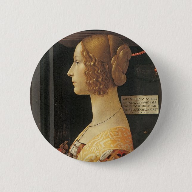 Giovanna degli Albizzi Tornabouni Button (Vorderseite)