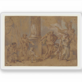 Giovanni B. Castiglione: Die Ausweisung von Hagar Aufkleber