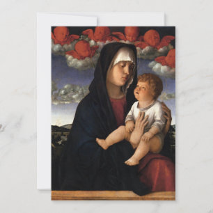 Giovanni Bellini - Madonna mit den Roten Tscherubi Einladung