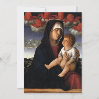 Giovanni Bellini - Madonna mit den Roten Tscherubi Einladung