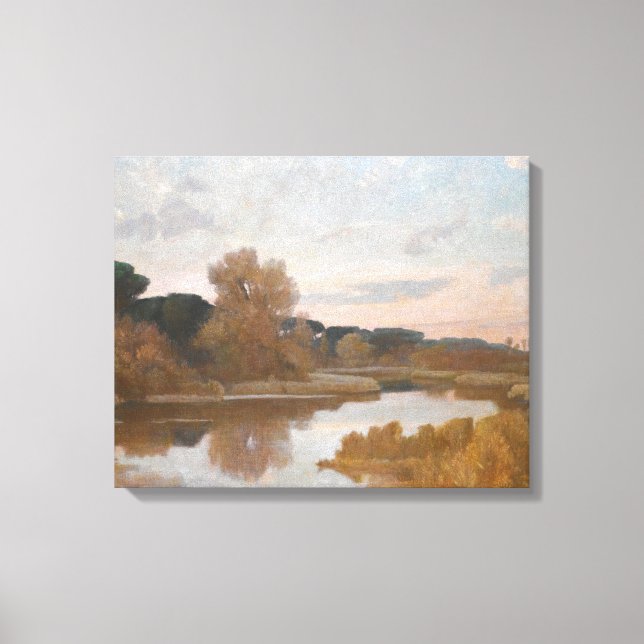 Giovanni Costa.- Castel Fusano Leinwanddruck (Vorderseite)