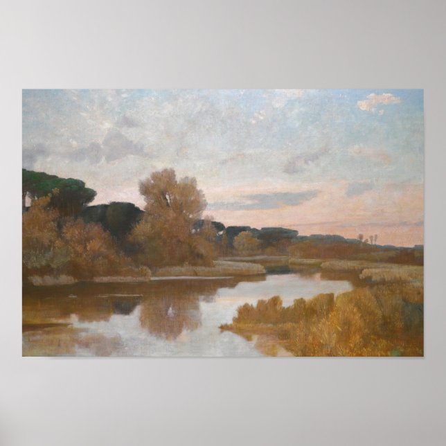 Giovanni Costa.- Castel Fusano Poster (Vorne)