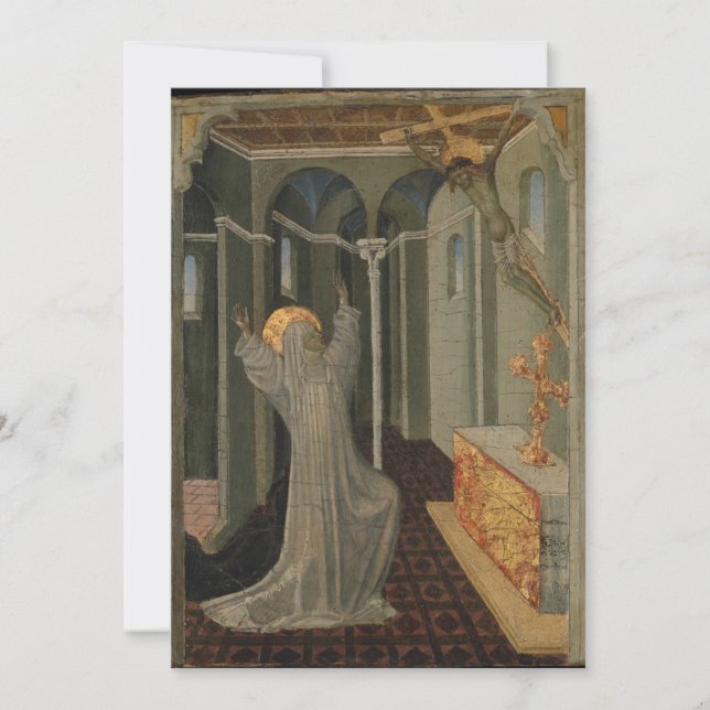 Giovanni di Paolo - St. Catherine von Siena Recei Einladung (Vorderseite)