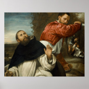 Giovanni Girolamo Savoldo - Der Tod des Heiligen P Poster