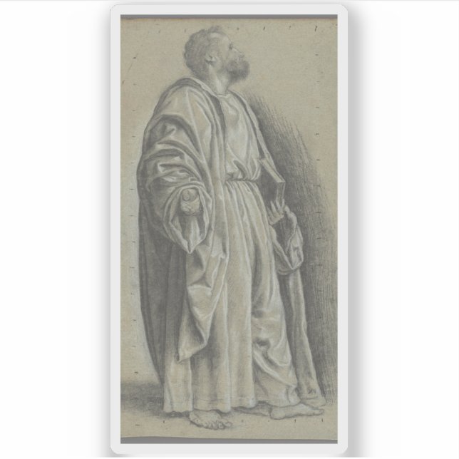 Giovanni Girolamo Savoldo - Studie für Heiligen Pe Aufkleber (Vorderseite)